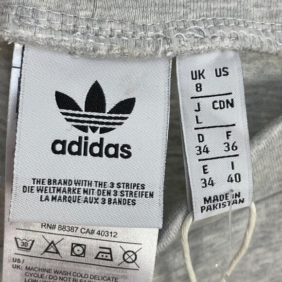 NWT ADIDAS ORIGINALS WOMEN'S Size 4 Leggings Vocal Tight Light Grey - Picture 8 of 11